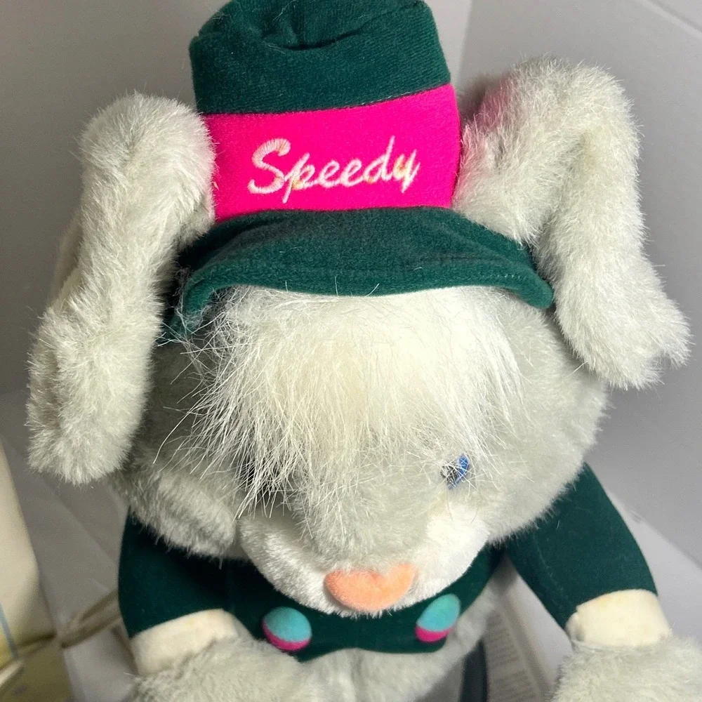 Vintage Goldsboro‎ Speedy Cottontail Animated Easter Bunny Rabbit Green Pink Hat